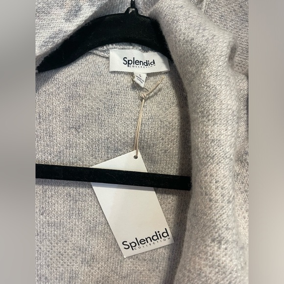 SPLENDID Cheetah Leopard Cardigan Sweater Hooded - Picture 4 of 11